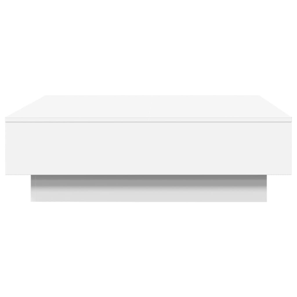 vidaXL Mesa de centro madera contrachapada blanco 90x90x28 cm