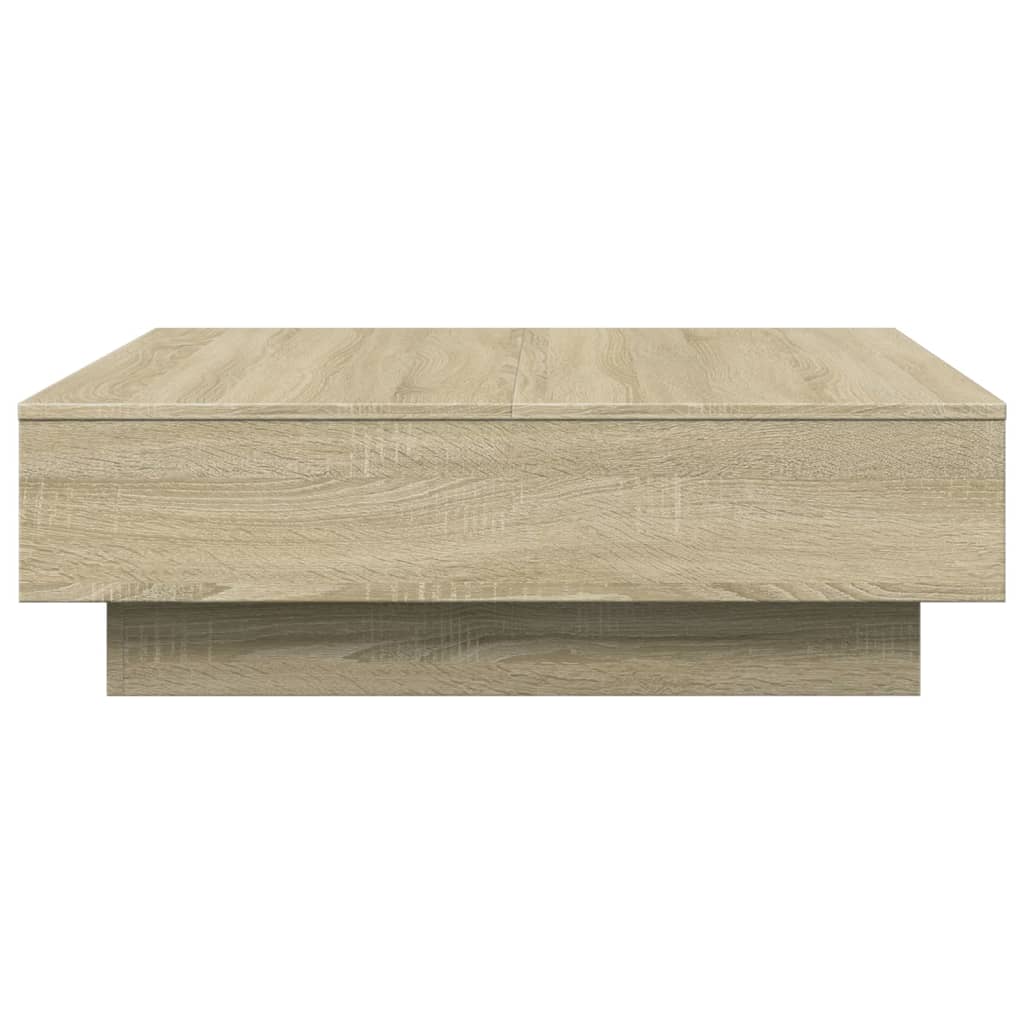 vidaXL Mesa de centro madera de ingeniería roble Sonoma 90x90x28 cm