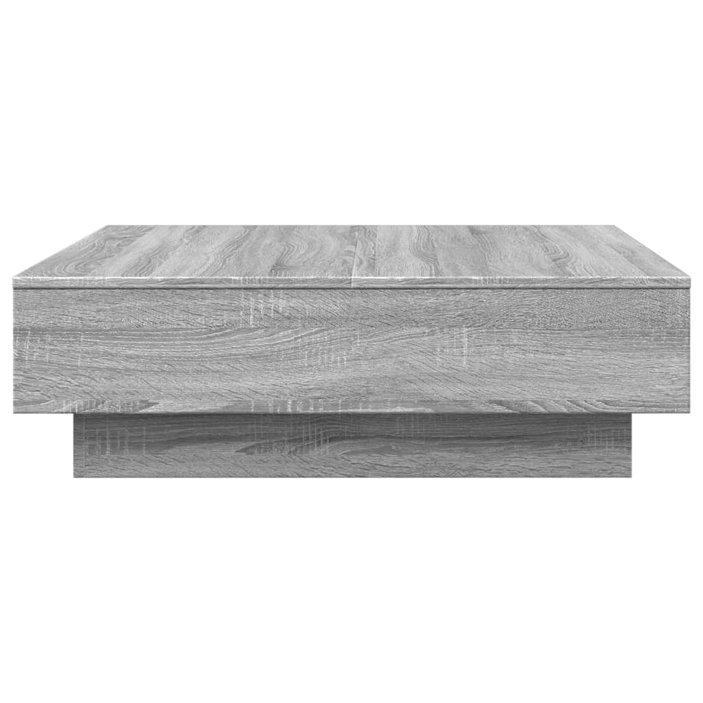 vidaXL Mesa de centro madera de ingeniería gris Sonoma 90x90x28 cm