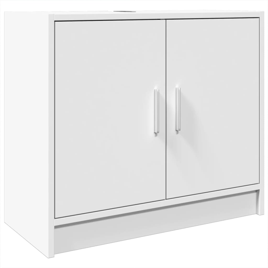 vidaXL Armario para lavabo madera de ingeniería blanco 63x29x55 cm