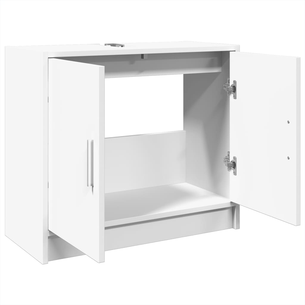 vidaXL Armario para lavabo madera de ingeniería blanco 63x29x55 cm