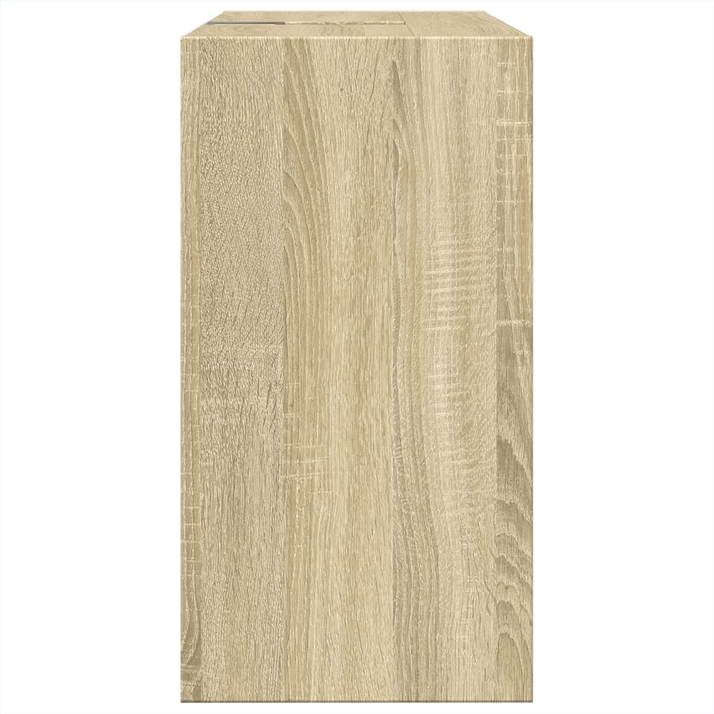 vidaXL Armario de lavabo madera de ingeniería roble Sonoma 63x29x55 cm