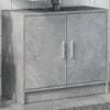 vidaXL Armario de lavabo madera ingeniería gris hormigón 63x29x55 cm