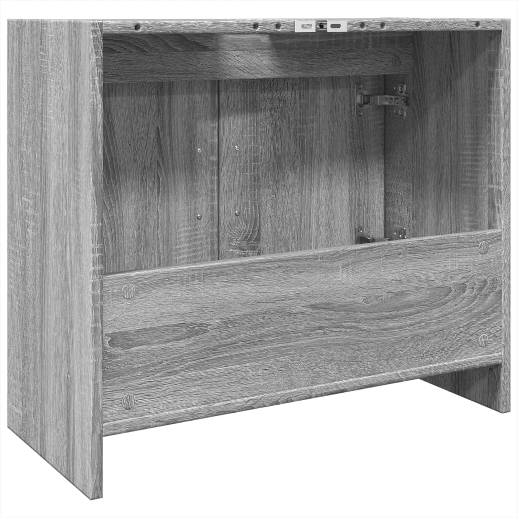 vidaXL Armario de lavabo madera de ingeniería gris Sonoma 63x29x55 cm