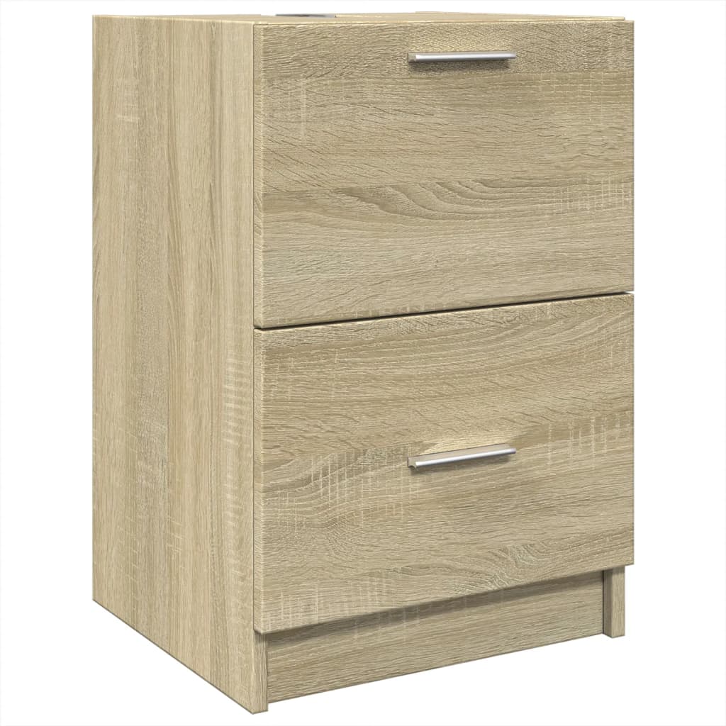 vidaXL Armario de lavabo madera de ingeniería roble Sonoma 40x37x59 cm