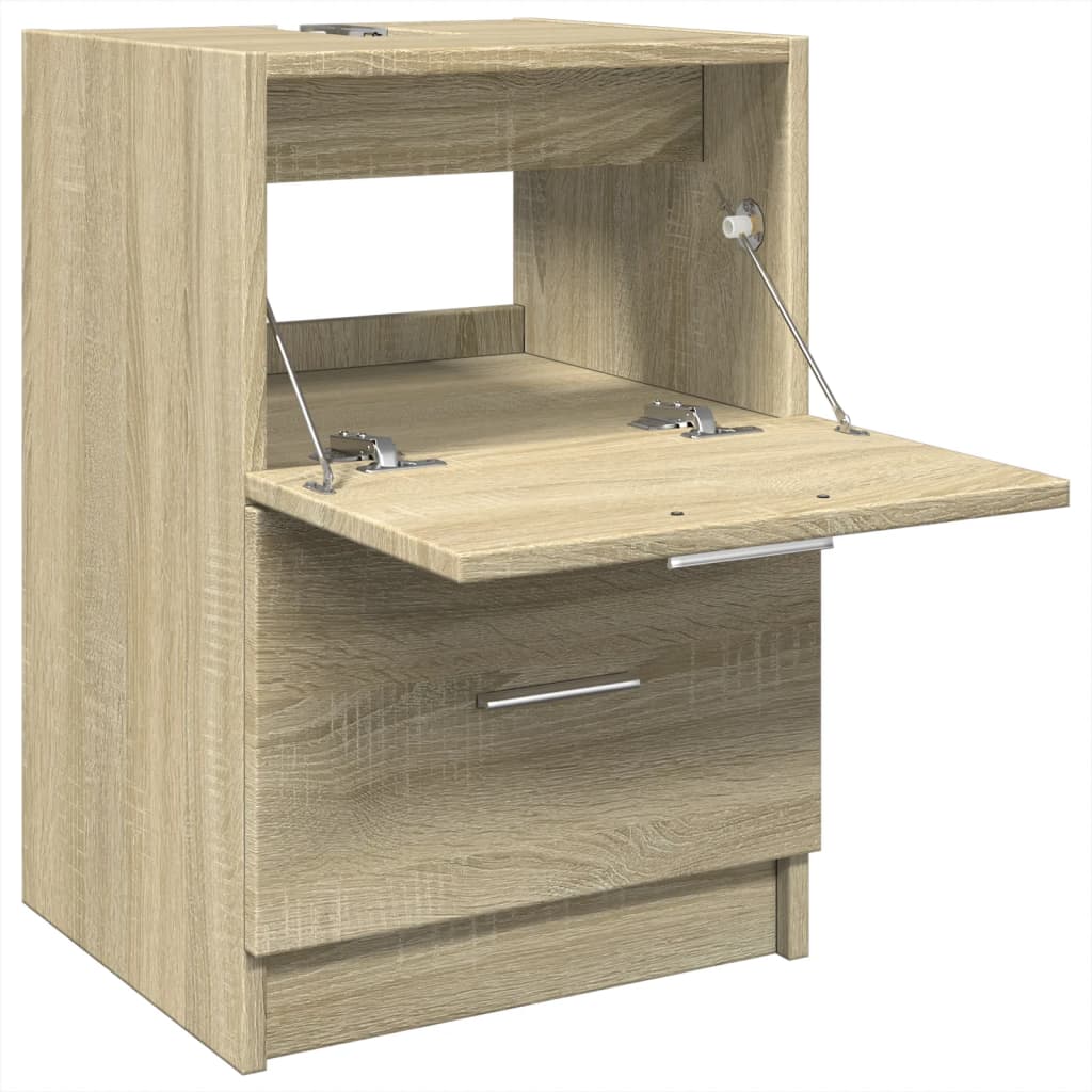 vidaXL Armario de lavabo madera de ingeniería roble Sonoma 40x37x59 cm