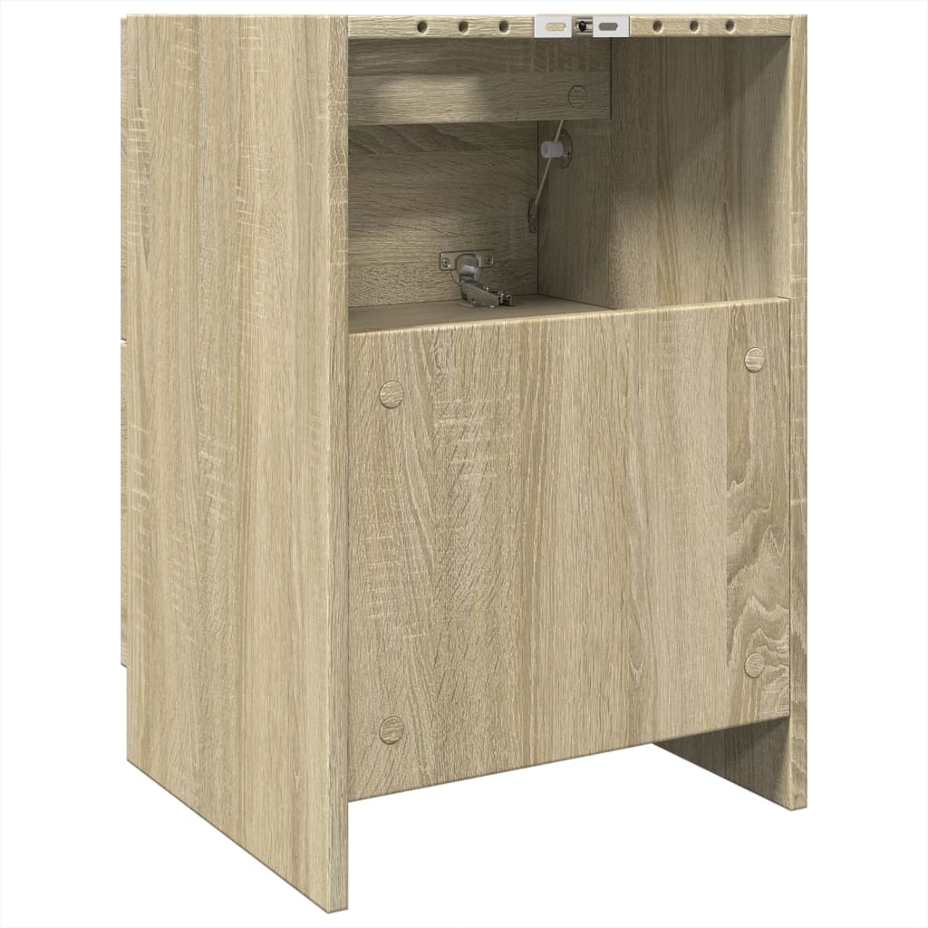 vidaXL Armario de lavabo madera de ingeniería roble Sonoma 40x37x59 cm