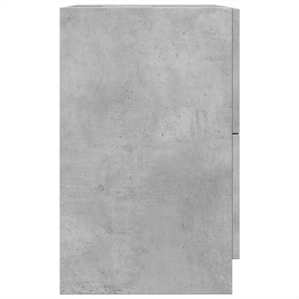 vidaXL Armario de lavabo madera ingeniería gris hormigón 40x37x59 cm