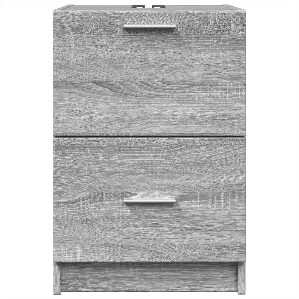 vidaXL Armario de lavabo madera de ingeniería gris Sonoma 40x37x59 cm