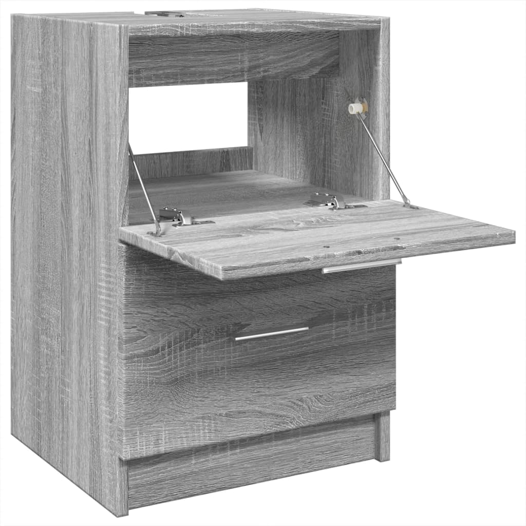 vidaXL Armario de lavabo madera de ingeniería gris Sonoma 40x37x59 cm