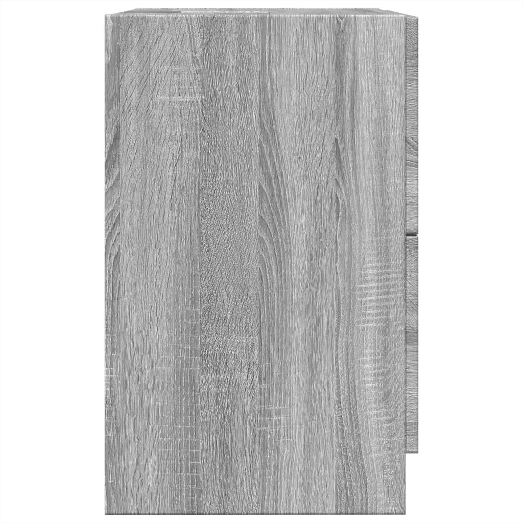 vidaXL Armario de lavabo madera de ingeniería gris Sonoma 40x37x59 cm