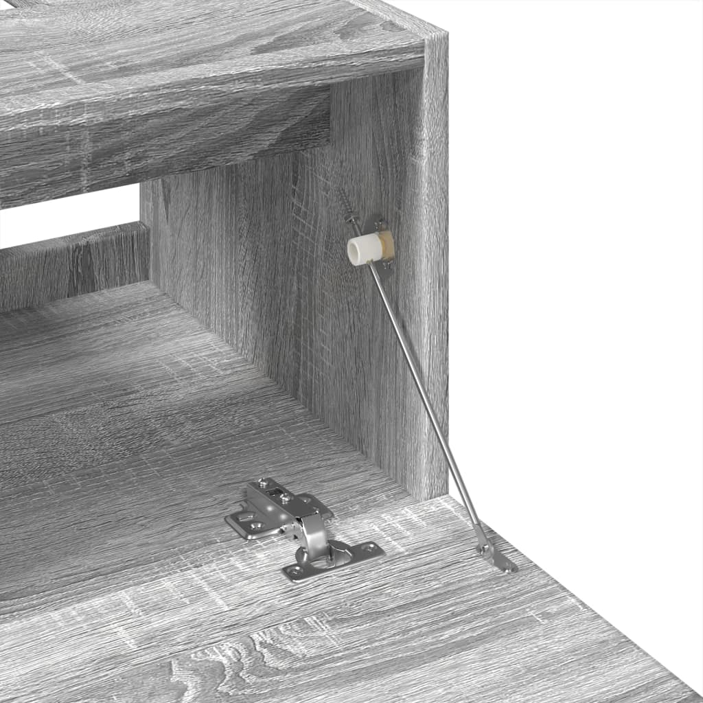 vidaXL Armario de lavabo madera de ingeniería gris Sonoma 40x37x59 cm