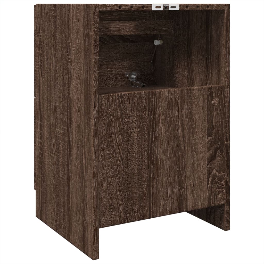 vidaXL Armario de lavabo madera de ingeniería marrón roble 40x37x59 cm