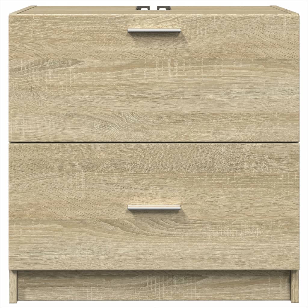 vidaXL Armario de lavabo madera de ingeniería roble Sonoma 59x37x59 cm