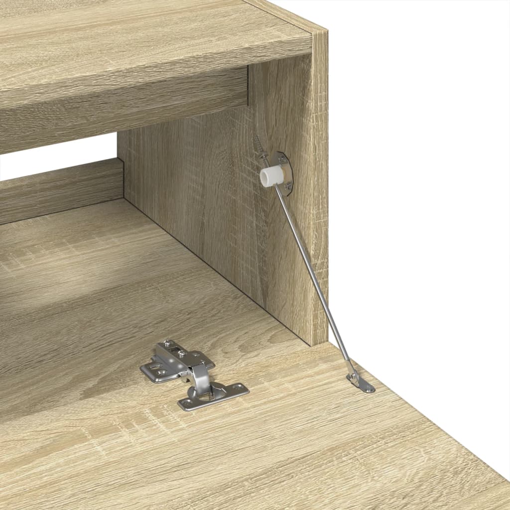 vidaXL Armario de lavabo madera de ingeniería roble Sonoma 59x37x59 cm