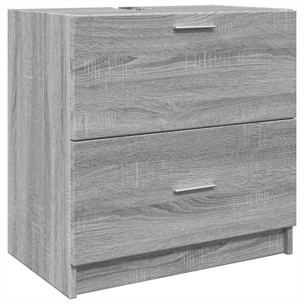 vidaXL Armario de lavabo madera de ingeniería gris Sonoma 59x37x59 cm