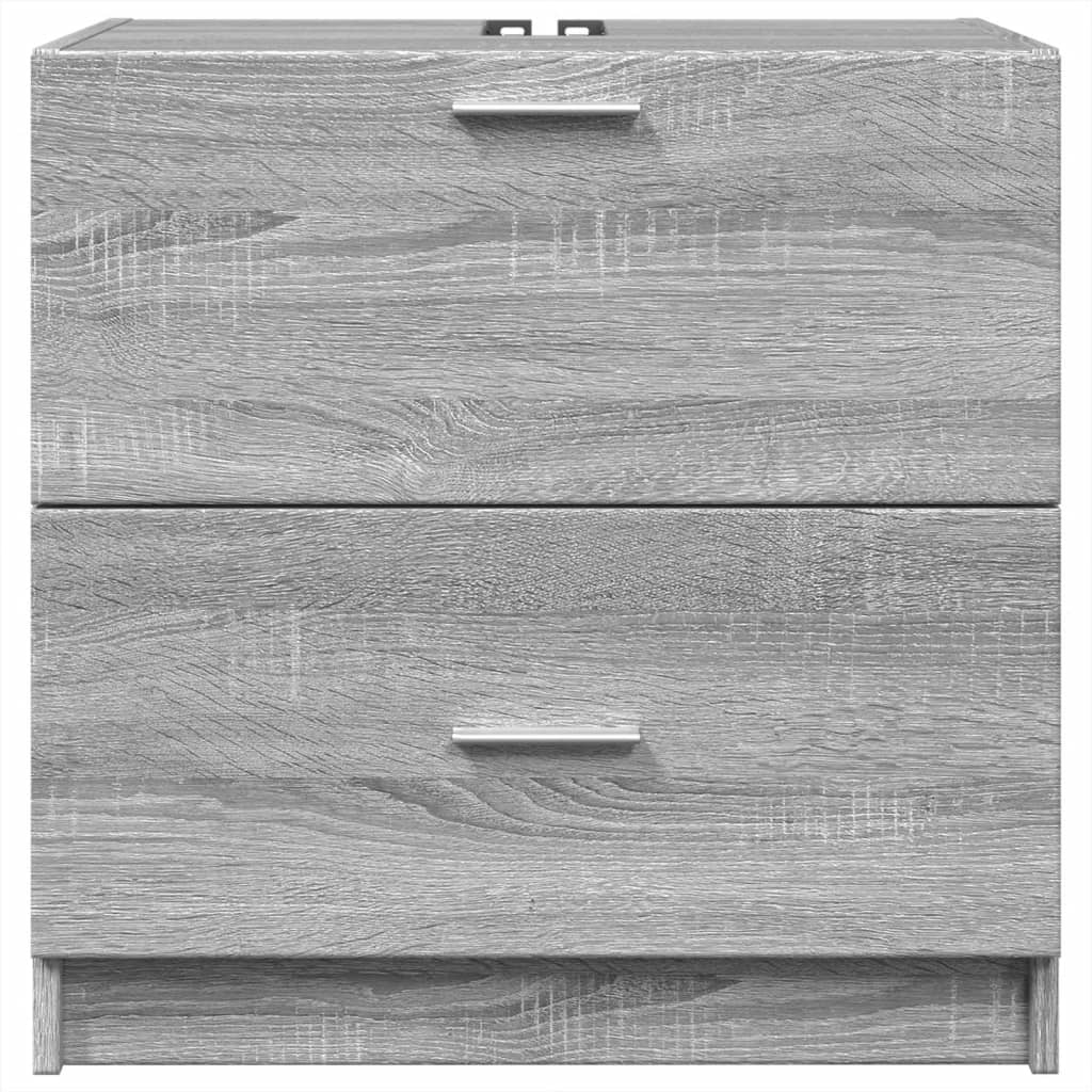 vidaXL Armario de lavabo madera de ingeniería gris Sonoma 59x37x59 cm