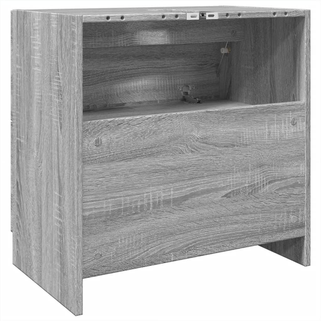 vidaXL Armario de lavabo madera de ingeniería gris Sonoma 59x37x59 cm