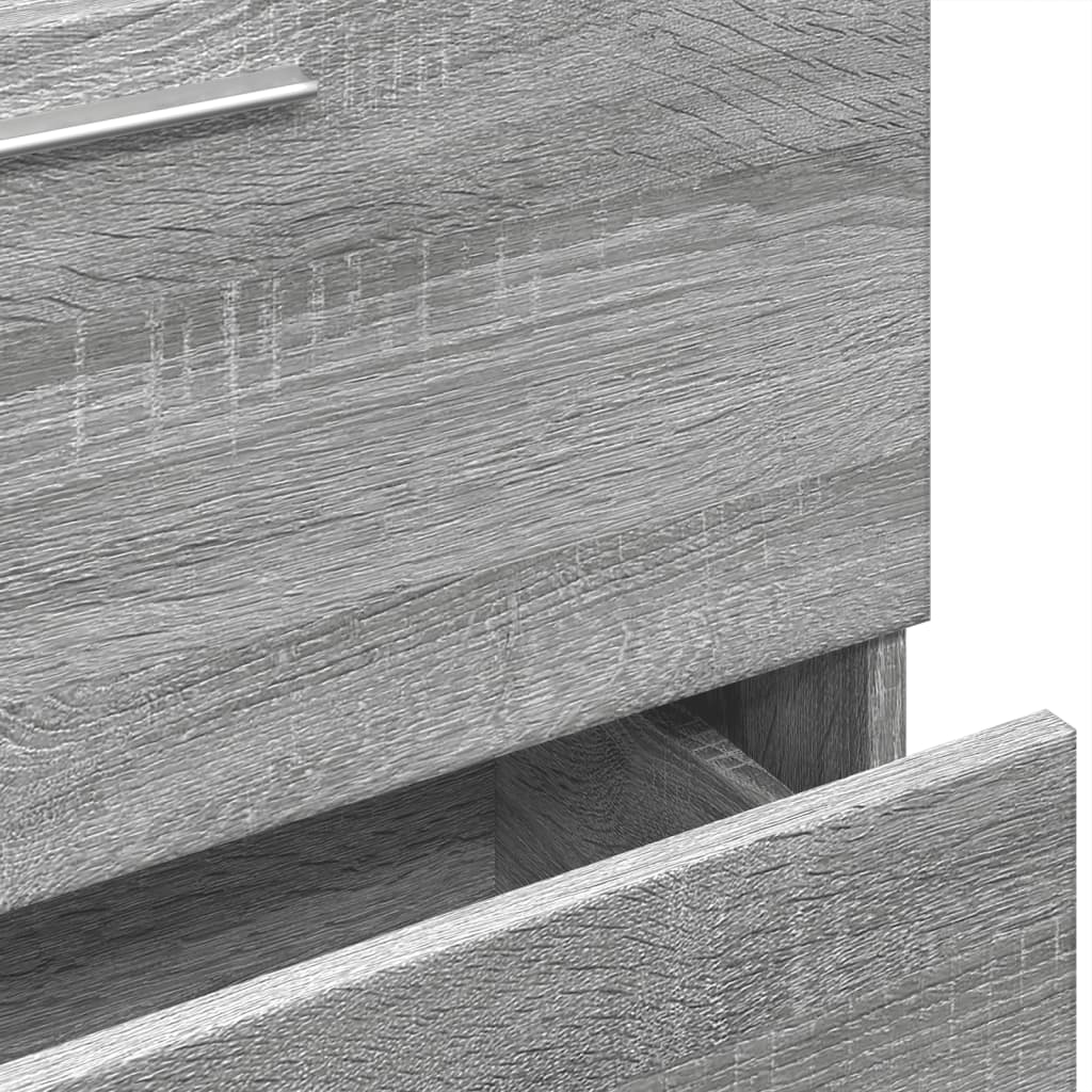 vidaXL Armario de lavabo madera de ingeniería gris Sonoma 59x37x59 cm