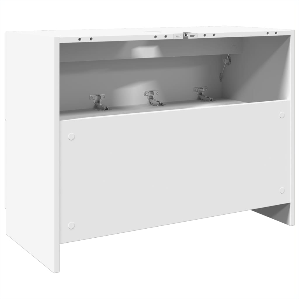 vidaXL Armario de lavabo madera de ingeniería blanco 78x37x59 cm