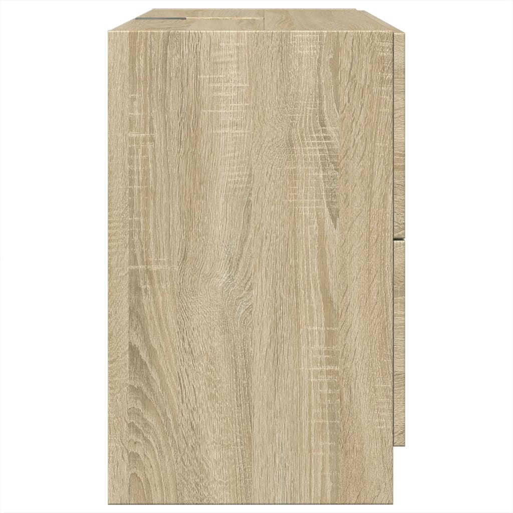 vidaXL Armario de lavabo madera de ingeniería roble Sonoma 78x37x59 cm