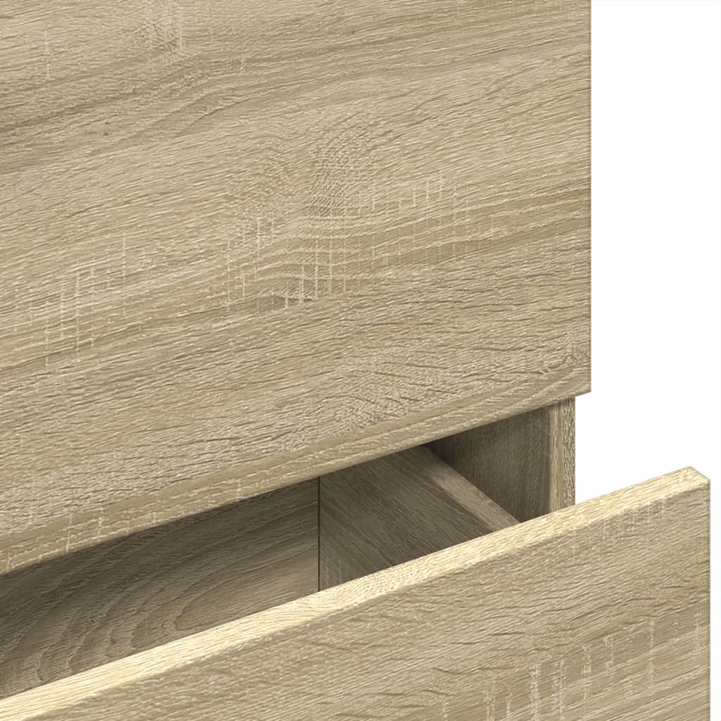 vidaXL Armario de lavabo madera de ingeniería roble Sonoma 78x37x59 cm