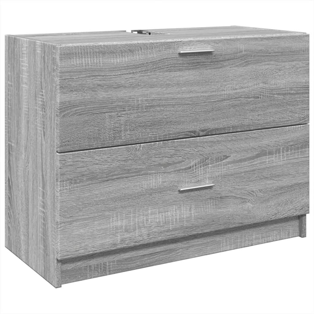 vidaXL Armario de lavabo madera de ingeniería gris Sonoma 78x37x59 cm