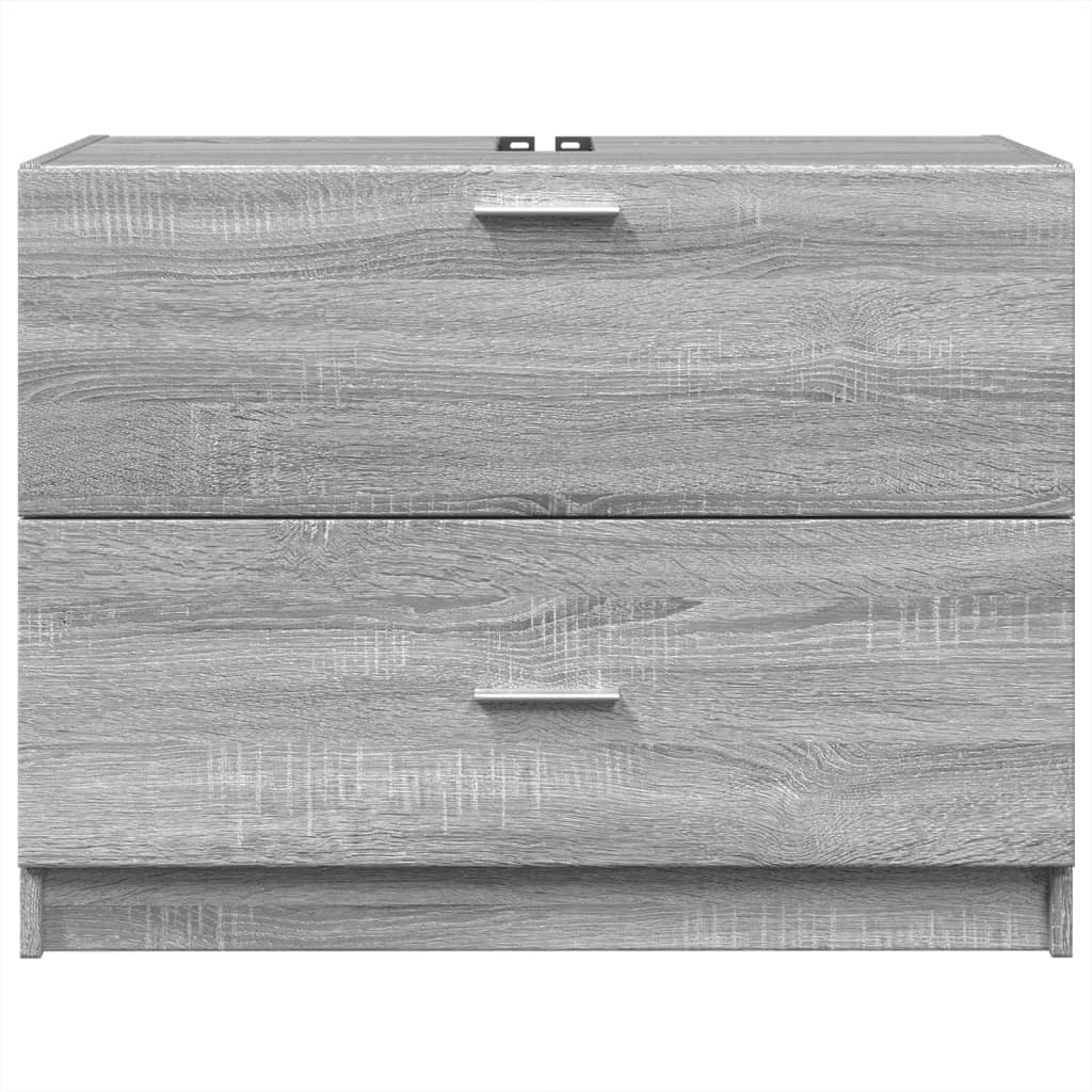 vidaXL Armario de lavabo madera de ingeniería gris Sonoma 78x37x59 cm