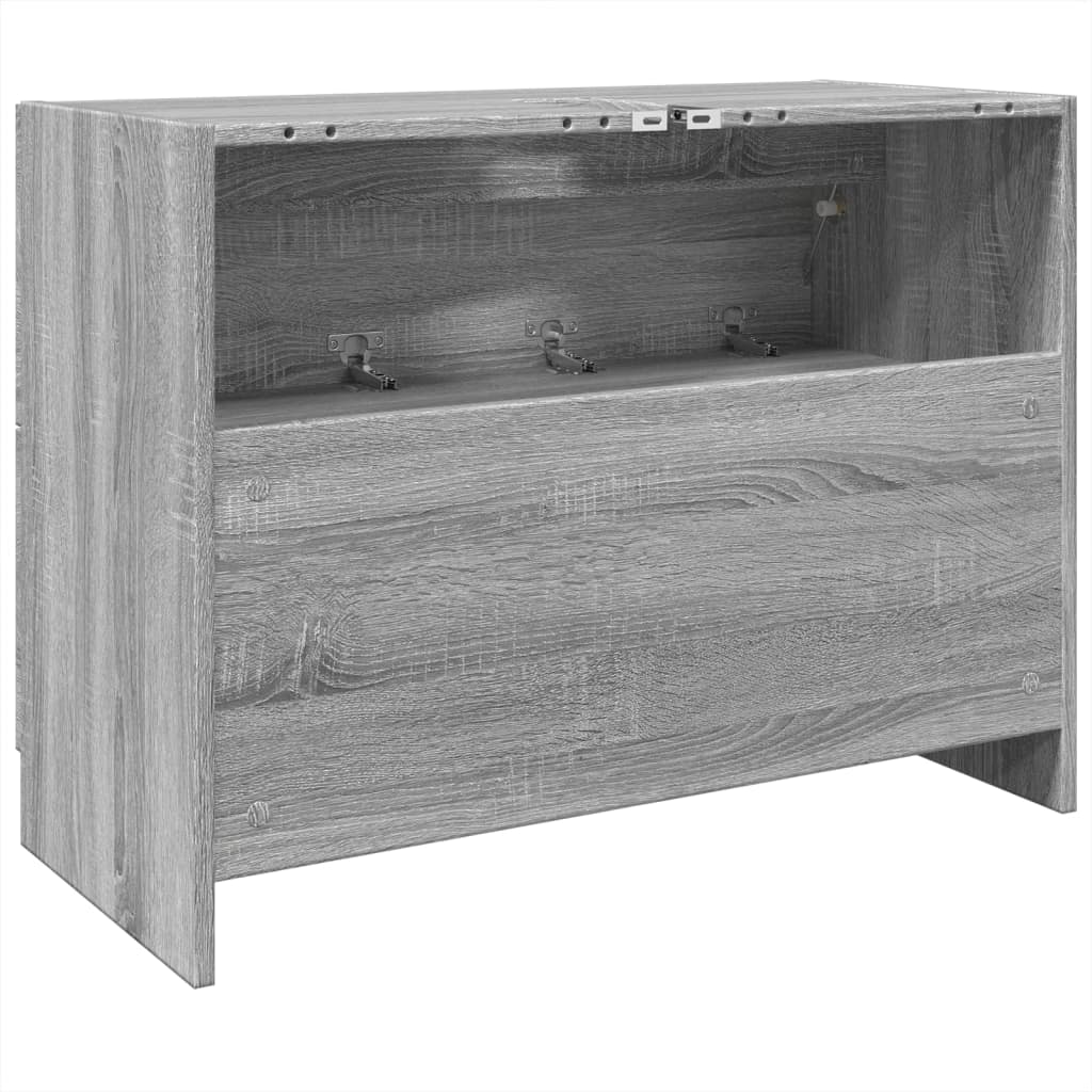 vidaXL Armario de lavabo madera de ingeniería gris Sonoma 78x37x59 cm