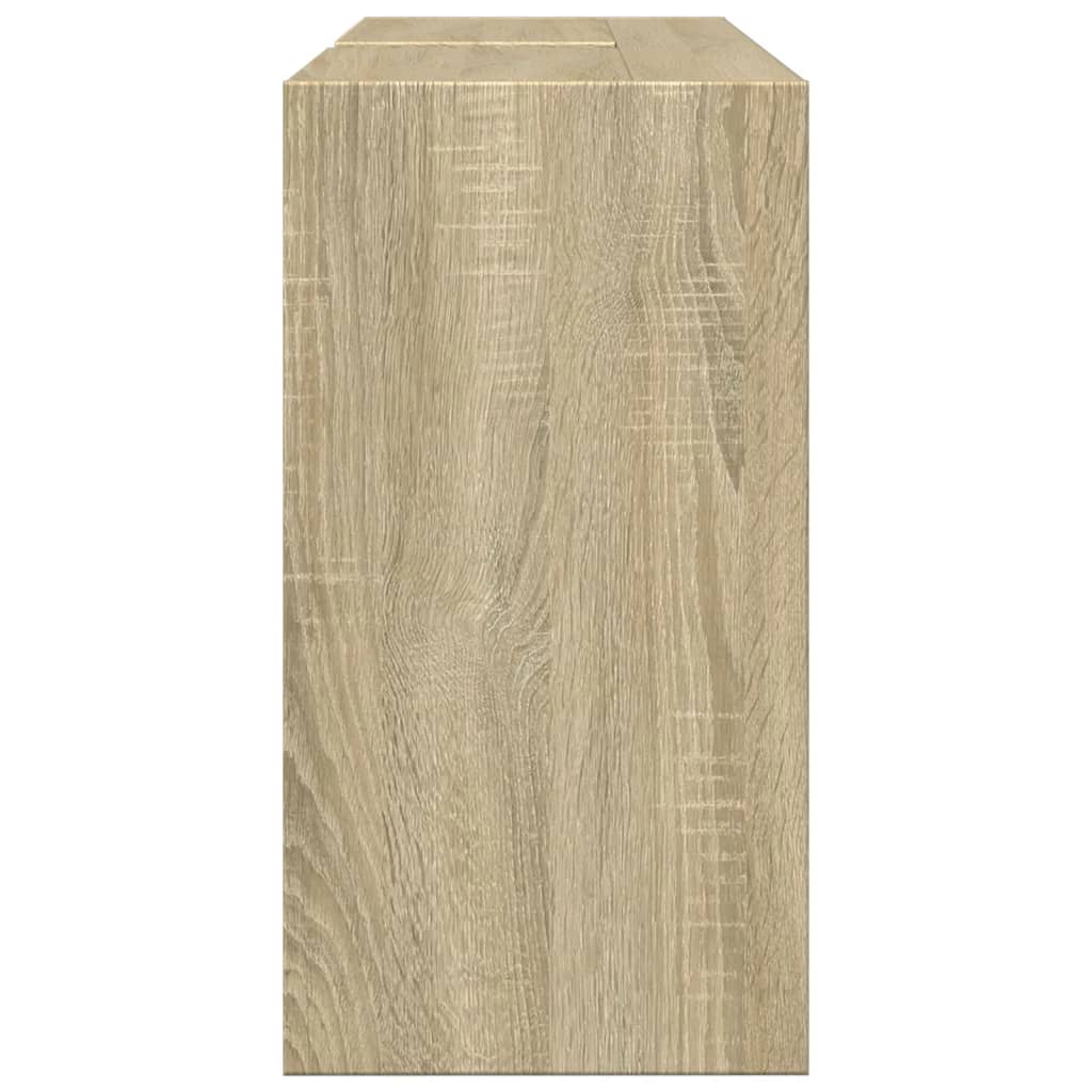 vidaXL Armario de lavabo madera de ingeniería roble Sonoma 90x29x55 cm