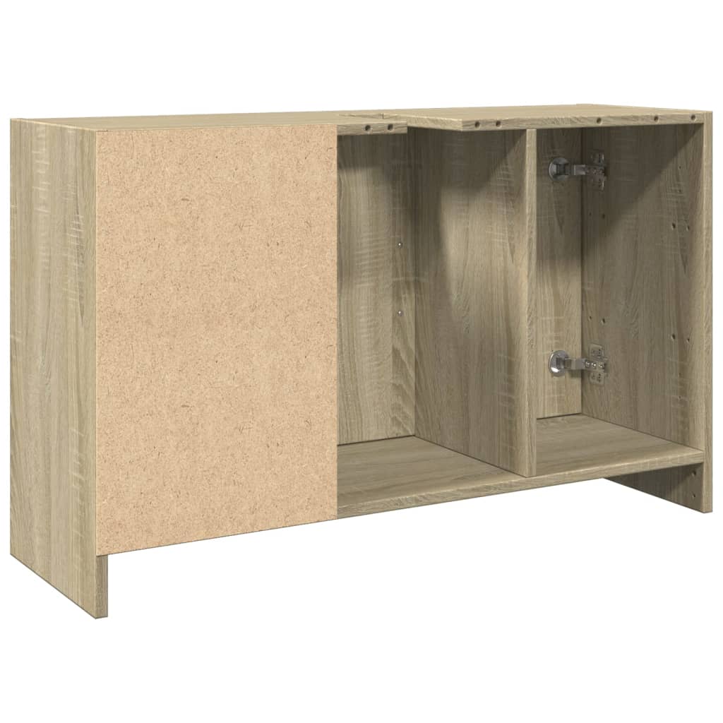 vidaXL Armario de lavabo madera de ingeniería roble Sonoma 90x29x55 cm