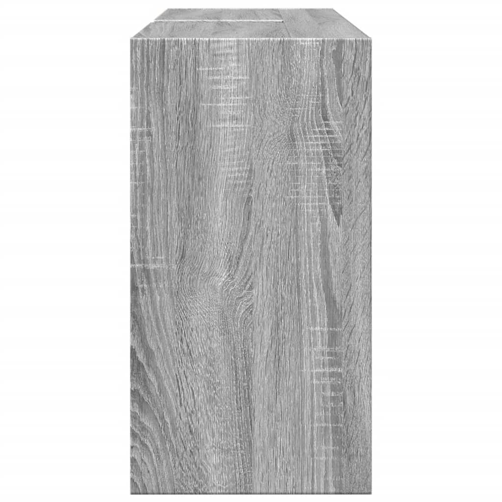 vidaXL Armario de lavabo madera de ingeniería gris Sonoma 90x29x55 cm