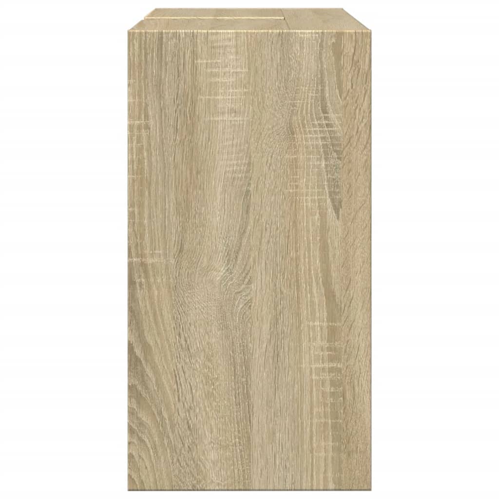 vidaXL Armario de lavabo madera de ingeniería roble Sonoma 63x29x55 cm