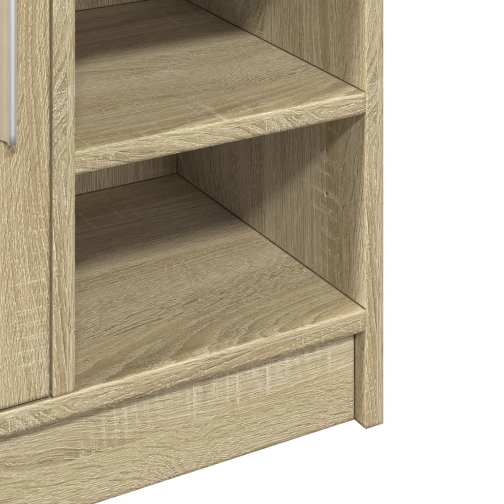 vidaXL Armario de lavabo madera de ingeniería roble Sonoma 63x29x55 cm