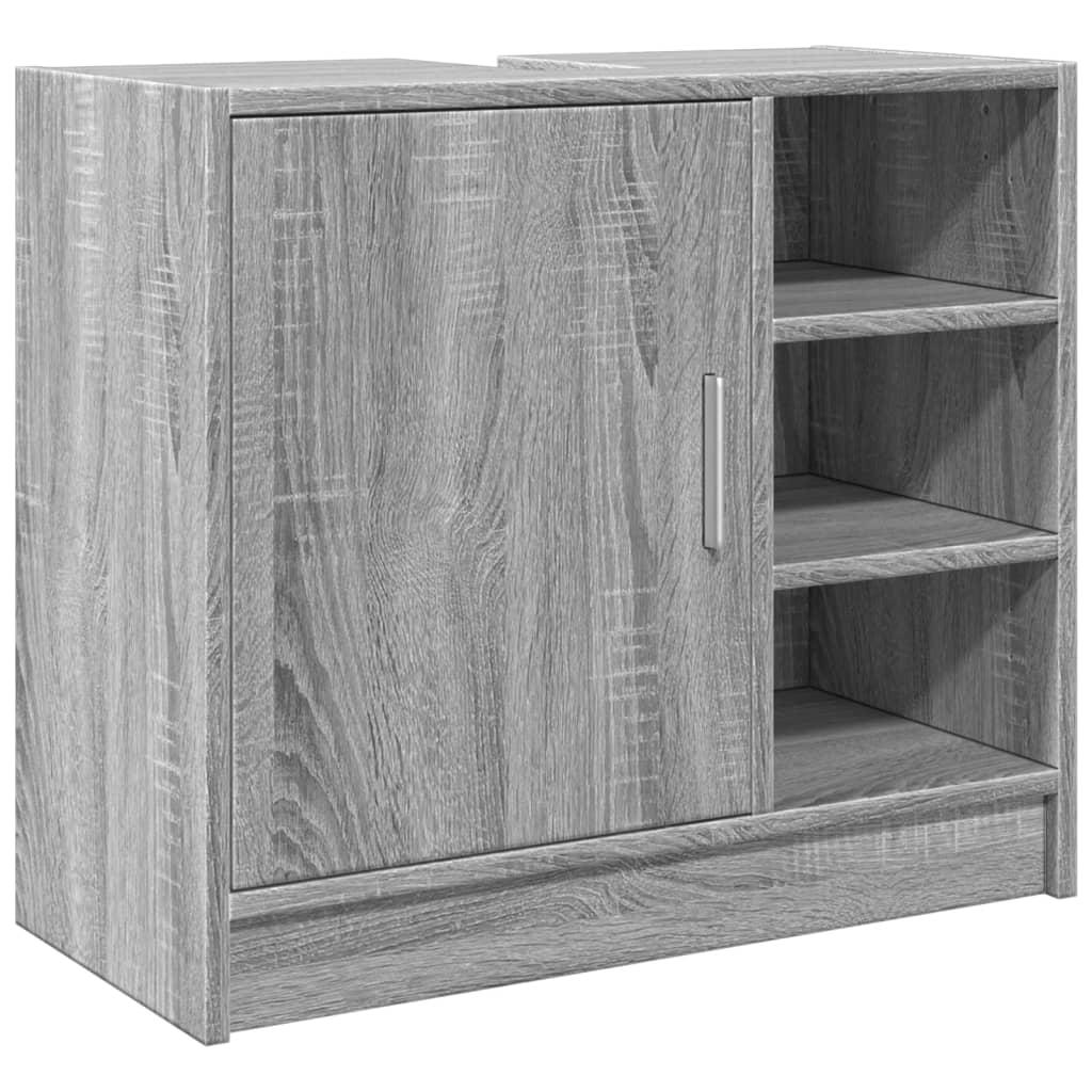 vidaXL Armario de lavabo madera de ingeniería gris Sonoma 63x29x55 cm