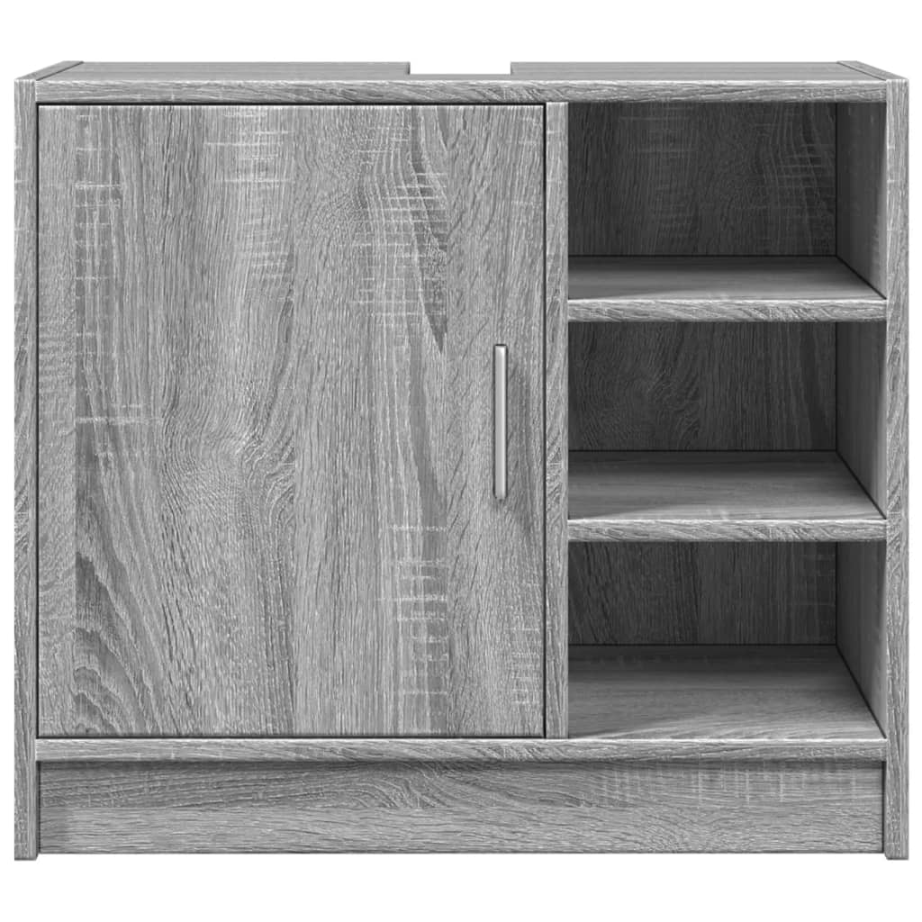 vidaXL Armario de lavabo madera de ingeniería gris Sonoma 63x29x55 cm