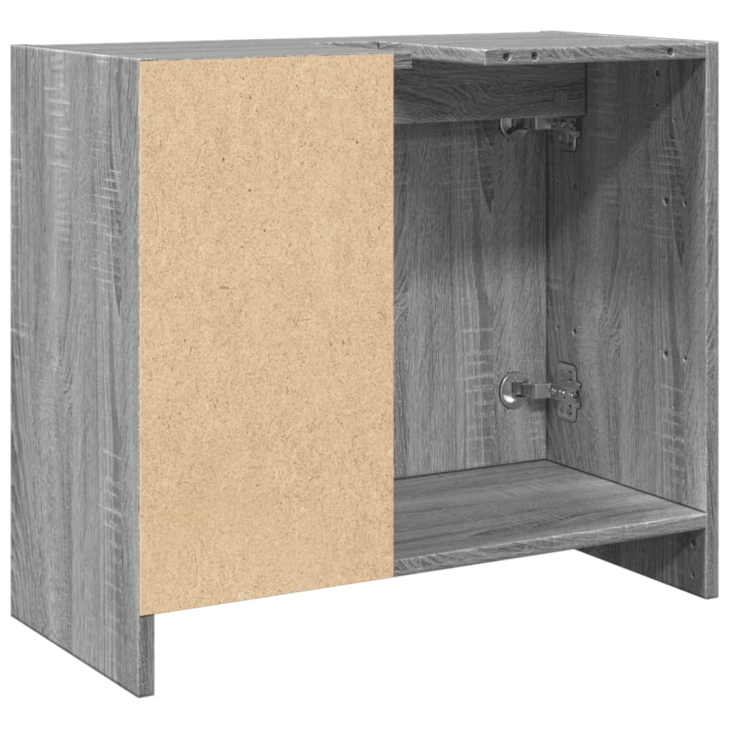 vidaXL Armario de lavabo madera de ingeniería gris Sonoma 63x29x55 cm