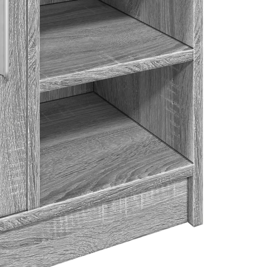 vidaXL Armario de lavabo madera de ingeniería gris Sonoma 63x29x55 cm