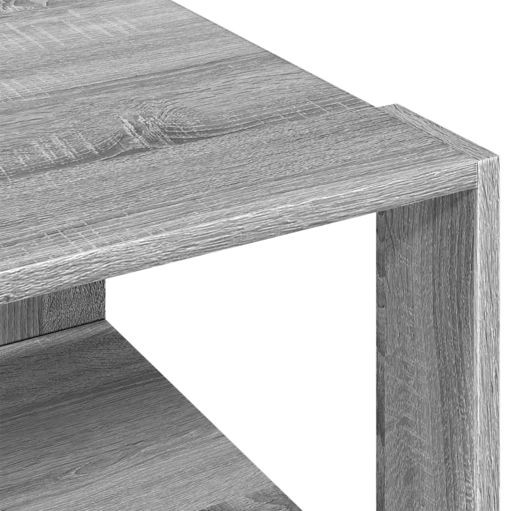 vidaXL Mesa de centro madera de ingeniería gris Sonoma 51,5x51,5x30 cm