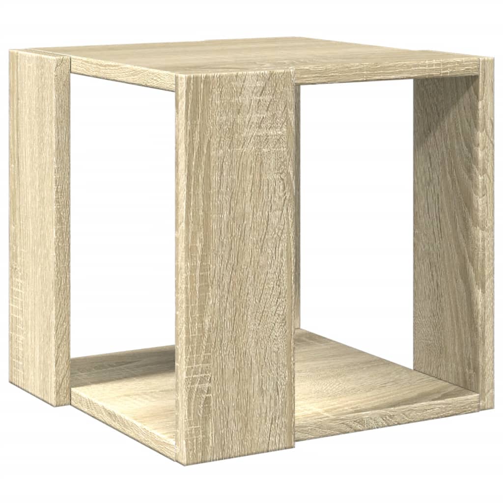 vidaXL Mesa de centro madera de ingeniería roble Sonoma 32x32x30 cm