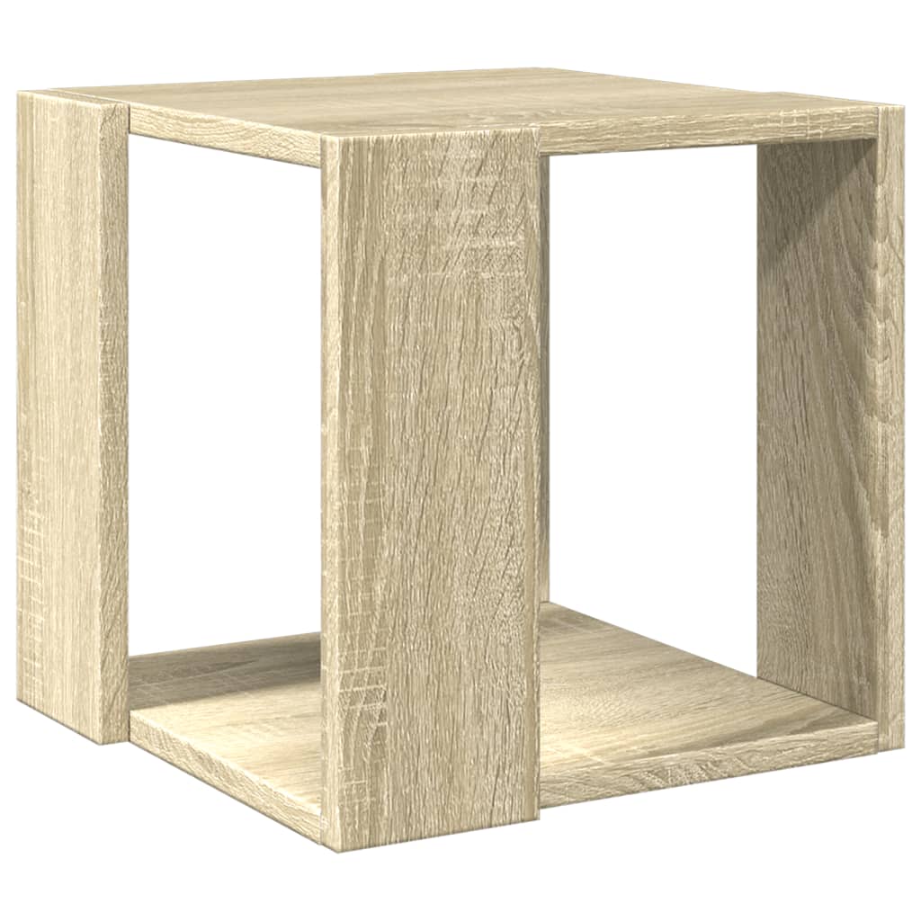 vidaXL Mesa de centro madera de ingeniería roble Sonoma 32x32x30 cm