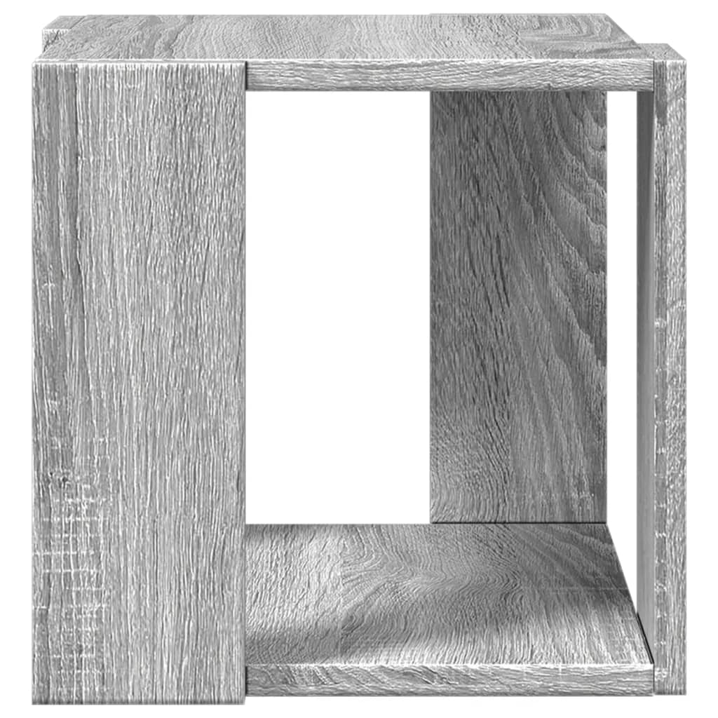 vidaXL Mesa de centro madera de ingeniería gris Sonoma 32x32x30 cm