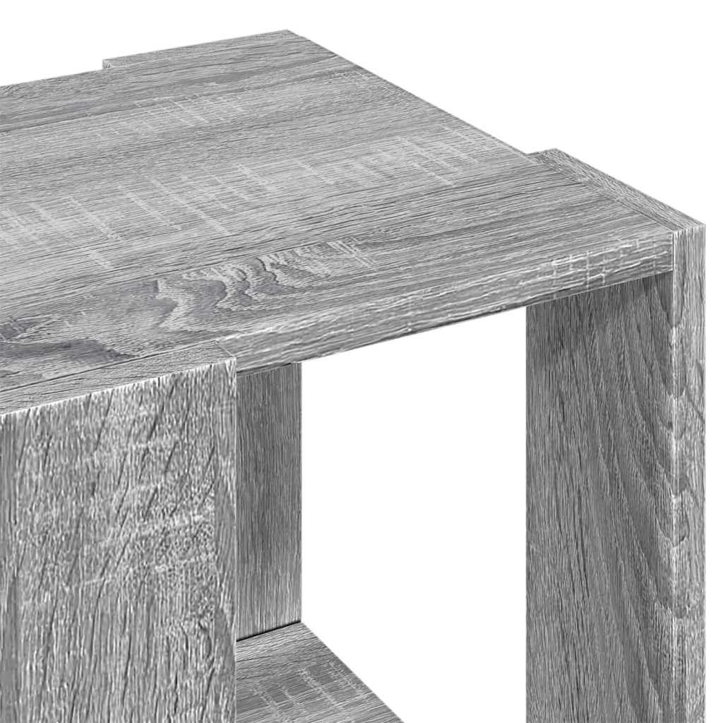 vidaXL Mesa de centro madera de ingeniería gris Sonoma 32x32x30 cm