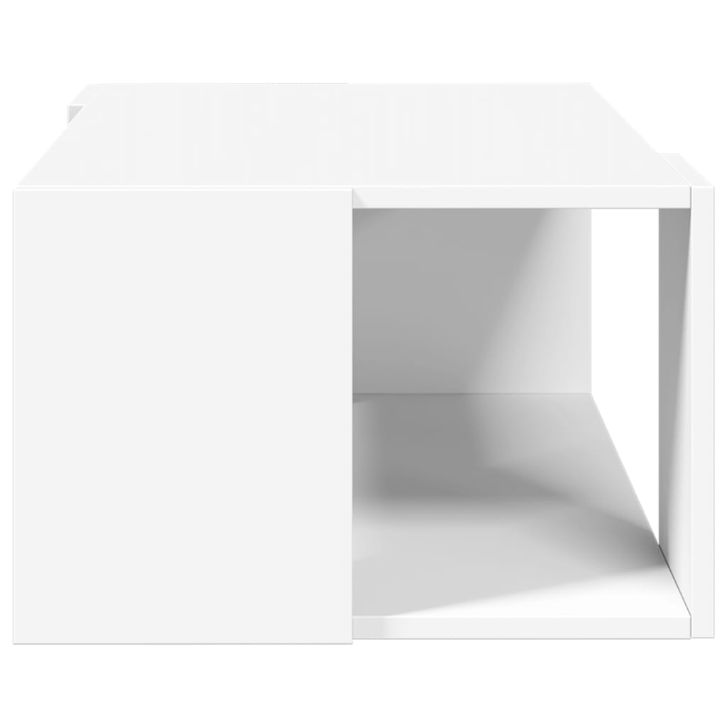 vidaXL Mesa de centro madera de ingeniería blanca 89,5x48x30 cm