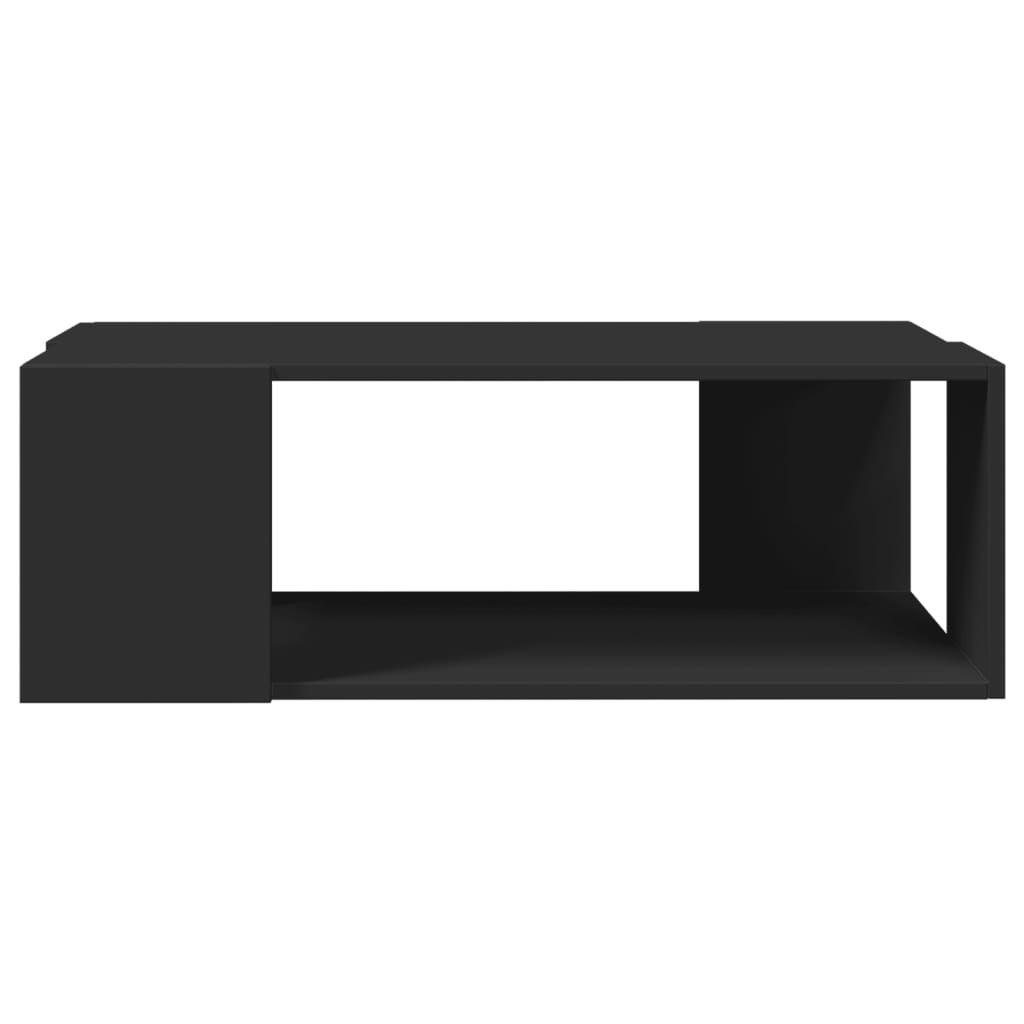 vidaXL Mesa de centro madera de ingeniería negra 89,5x48x30 cm