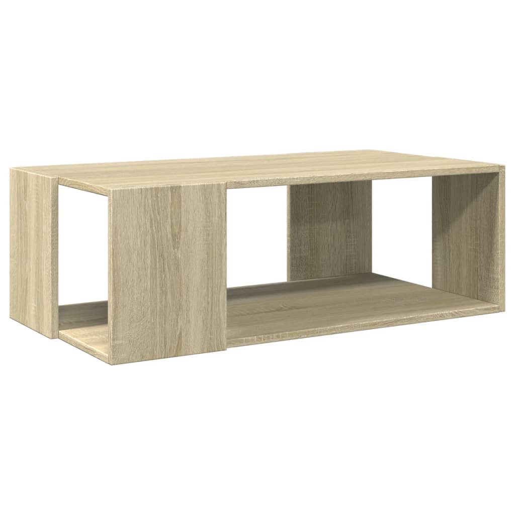 vidaXL Mesa de centro madera de ingeniería roble Sonoma 89,5x48x30 cm