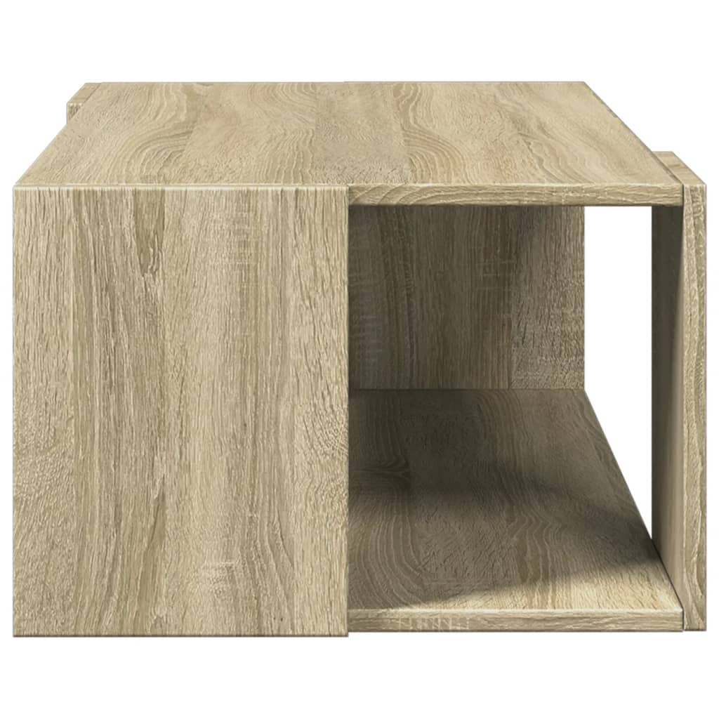 vidaXL Mesa de centro madera de ingeniería roble Sonoma 89,5x48x30 cm