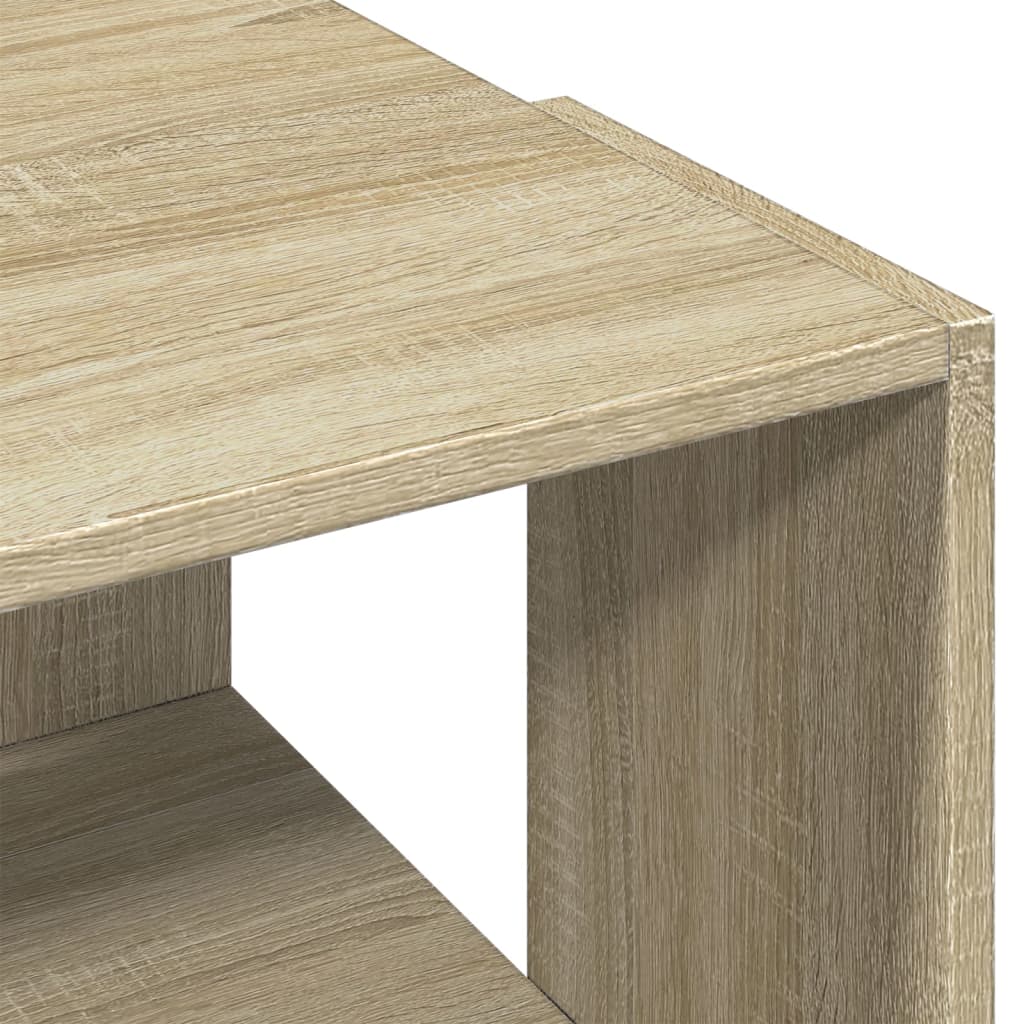 vidaXL Mesa de centro madera de ingeniería roble Sonoma 89,5x48x30 cm