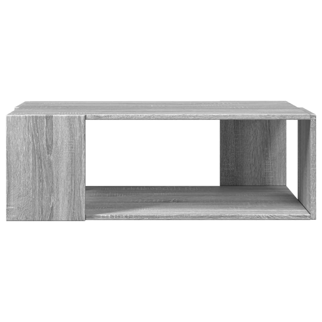 vidaXL Mesa de centro madera de ingeniería gris Sonoma 89,5x48x30 cm