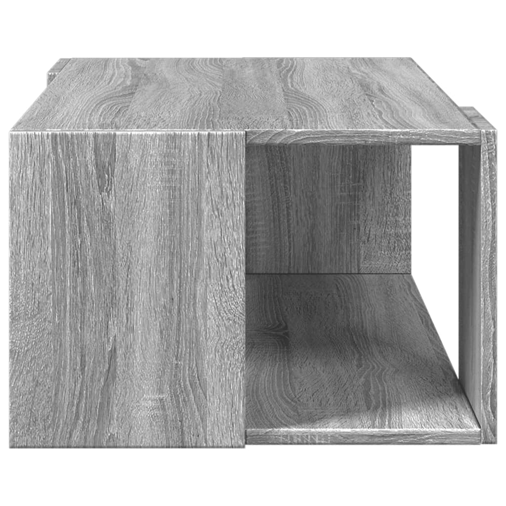 vidaXL Mesa de centro madera de ingeniería gris Sonoma 89,5x48x30 cm